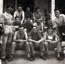 Cpl Ernie Smith left, others unknown